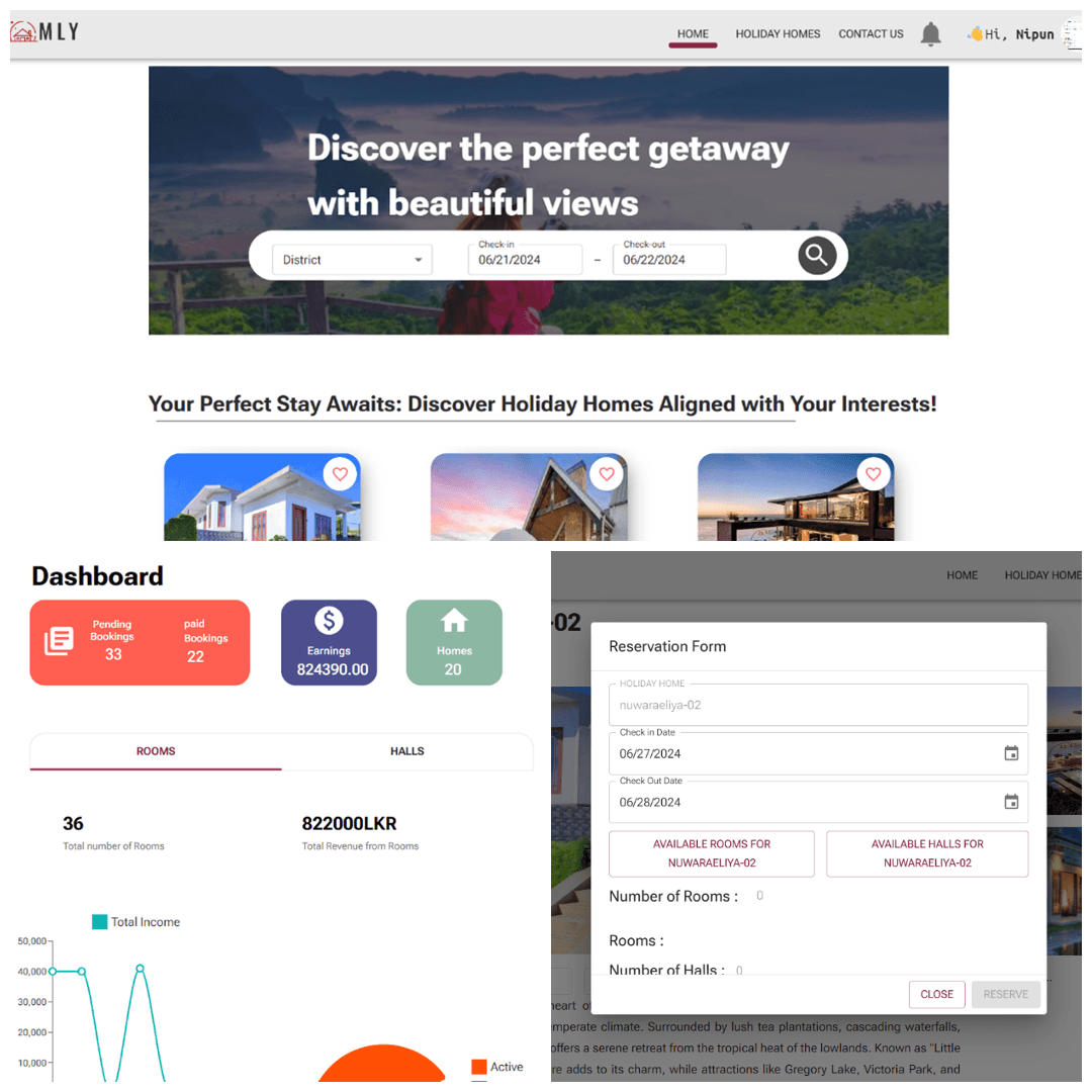 Homly Holiday Home Booking System
